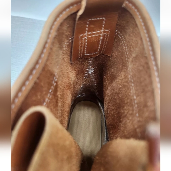 LL Bean duck boots size 7 M hunting waterproof rain rubber leather brown tan - Picture 11 of 15